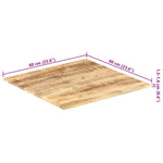 Table Top Solid Mango Wood 15-16 mm 60x60 cm 286009