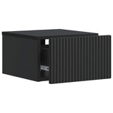 Wall-Mounted Bedside Cabinet 2 pcs Black 33 x 34.5 x 20 cm 898428