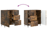 Sideboard Smoked Oak 66 x 34.5 x 89.5 cm Engineered Wood 894860