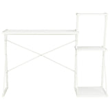 Desk with Shelf White 116x50x93 cm 20287