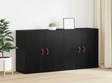 Wall-Mounted Cabinet 2 pcs Black Oak 69.5 x 34 x 90 cm 3394574