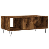 Coffee Table Smoked Oak 90x50x36.5 cm Engineered Wood 830593