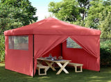 Party Tent Folding Burgundy 292 x 292 x 315 cm Oxford Fabric 42023569