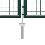 Garden Gate Steel 500x150 cm Green 144319