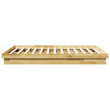 Bed Frame without Mattress 160x200 cm Solid Wood Oak 3315731