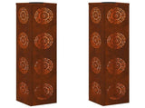 Solar LED Pathway Light 2 pcs Rusty Weathering Steel 879792