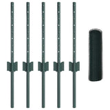Welded Wire Fence 10 x 0.4 m PVC-Coated Steel Green 3336664
