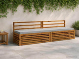 2-Piece Bench Cushions SOEST 100% Polyester Grey 950047