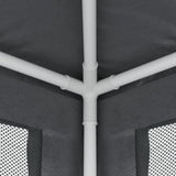 Party Tent with 4 Mesh Sidewalls Anthracite 3x3 m HDPE 319229