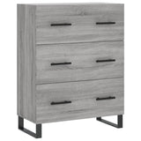 Sideboard Grey Sonoma 69.5x34x90 cm Engineered Wood 827882