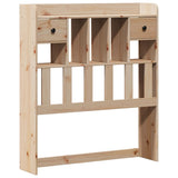 ZNTS Bookcase Bed without Mattress 90x200 cm Solid Wood Pine 3308930