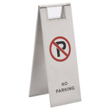 Folding Parking Sign Stainless Steel 149574