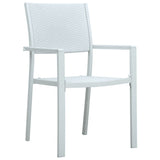 5 Piece Garden Dining Set White 3099258