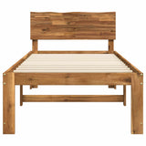 Single Bed Frame with Headboard ROSTOCK Natural 80 x 200 cm 903453