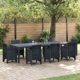 Garden Table Anthracite 300 x 100 x 73 cm Poly Rattan 3378520