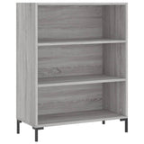 Bookcase Grey Sonoma 69.5x32.5x90 cm Engineered Wood 828370