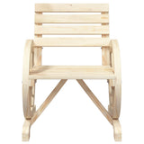 Garden Chair Set of 2 Natural wood finish Solid fir wood Standard 365101