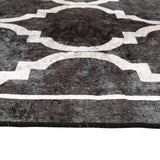 Rug Washable Black and White 120x180 cm 136605
