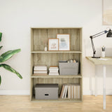 Bookcase Sonoma Oak 80x30x114 cm Engineered Wood 857933