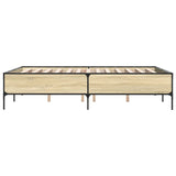Bed Frame without Mattress Sonoma Oak 120x190 cm Small Double 3279818