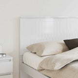 Headboard with Headboard Gloss White 160 cm Engineered wood 887741