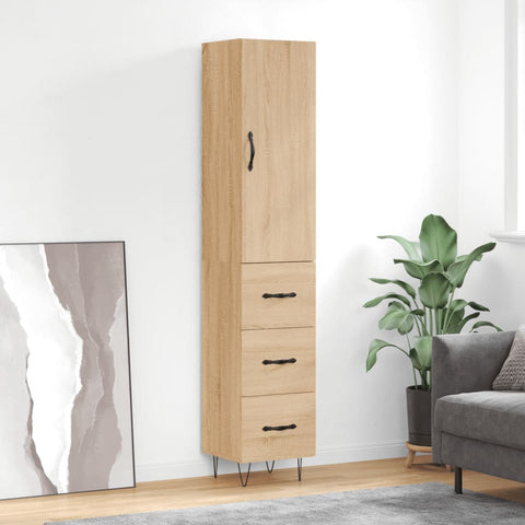 Highboard Sonoma Oak 34.5x34x180 cm Engineered Wood 3198884
