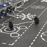 ZNTS Barbell with Plates Set 30 kg Cast Iron & Chrome Plated Steel 93628