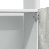 Microwave Cabinet Lyon Concrete Grey 60x57x207 cm Engineered Wood 856127