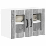 Wall Glass Cabinet LUCCA 2 pcs Grey Sonoma 60 x 31 x 40 cm 884978