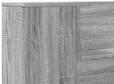 Storage Headboard with LED Grey Sonoma Engineered Wood 3418652