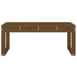 Garden Bench Honey brown Solid Pine Wood Standard Durable 825096