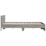 Bed Frame without Mattress Grey Sonoma 150x200 cm King Size 3207481