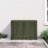 Air Conditioner Cover Olive green 110 x 50 x 80 cm Steel 865907