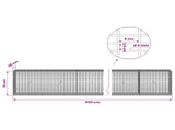Gabion with 5 mm Wire and 5x2.5 cm Mesh 550x30x50 cm 3463661