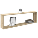 Wall Cube Shelf 2 pcs Sonoma Oak 100x15x30 cm Engineered Wood 807088