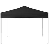 ZNTS Folding Party Tent Black 3x3 m 93518