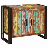 Sink cabinet Multicolour 71 x 33 x 58 cm Solid Reclaim Wood 4102768