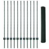 Welded Wire Fence 25 x 1.2 m PVC-Coated Steel Green 3336721