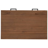 Desk with Drawers Natural Solid Teak Wood 80 x 50 x 75 cm 42026903