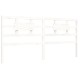 Bed Frame without Mattress White Super King Size Solid Wood 3194457