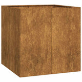 Planter Rusty 80x80x80 cm Weathering Steel 860786