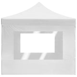 Professional Folding Party Tent with Walls Aluminium 4.5x3 m White 45500