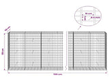 Gabion with 5 mm Wire and 5x10 cm Mesh 700x50x150 cm 3464768