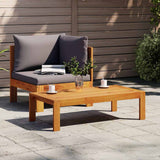 2 Piece Garden Sofa Set with Cushions Solid Wood Acacia 367632