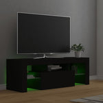 TV Cabinet with LED Lights Black 120x35x40 cm 804347
