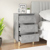 ZNTS Bedside Cabinet Concrete Grey 40x35x70 cm Engineered Wood 819664