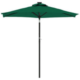 Garden Parasol with Steel Pole Green 225x225x212 cm 4005059