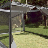 Inner Tent with Roof Grey and Orange 303 x 303 x 196 cm Taffeta 42001174