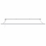 Retractable Awning Manual White 500 x 300 cm Fabric, Metal 3331364