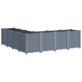 ZNTS Garden Planter Grey 160x160x53 cm PP 367866